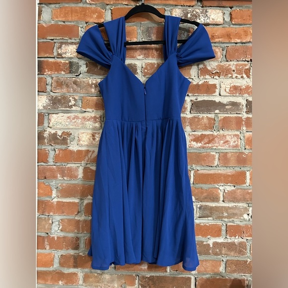 Lulus Come Away With Me Royal Blue Skater Dress Size Small - Picture 15 of 15